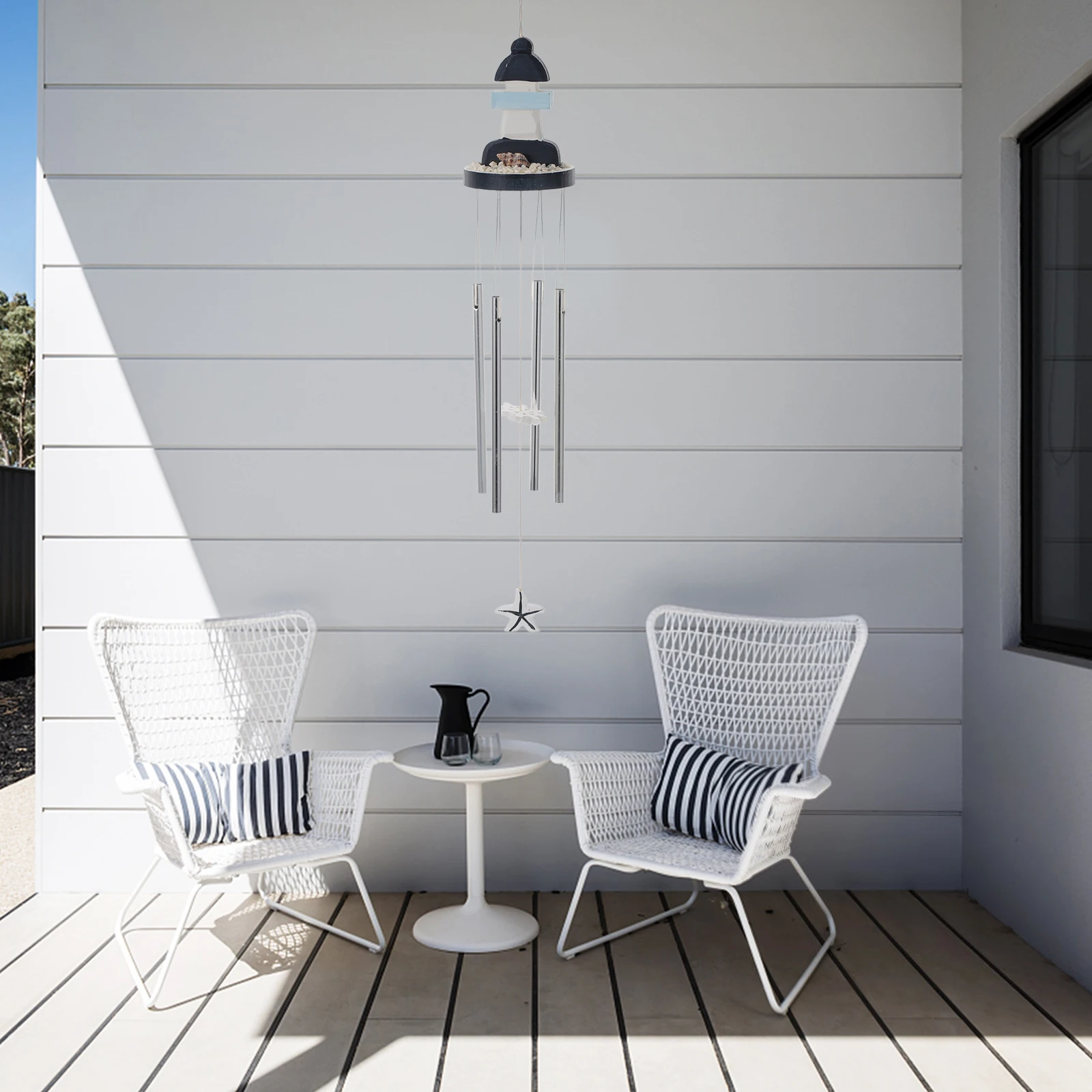 

Hard Floor Wind Chime Seaside Decorations Chimes Wooden Ornaments Hanging Windchimes