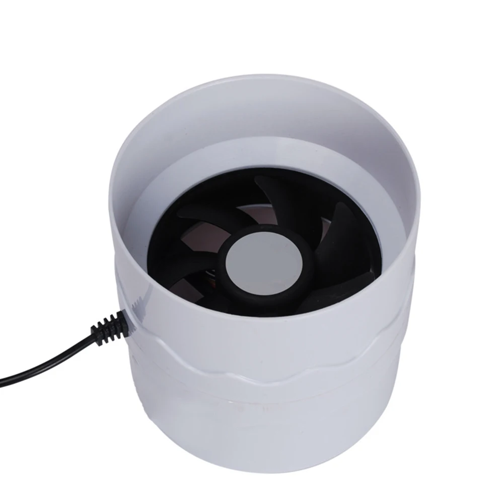 4 inch Ducted Exhaust Fan 12V 160 m3/h for Bathroom Kitchen 7W Quiet Fan with Anti Backflow and Double Ball Bearing