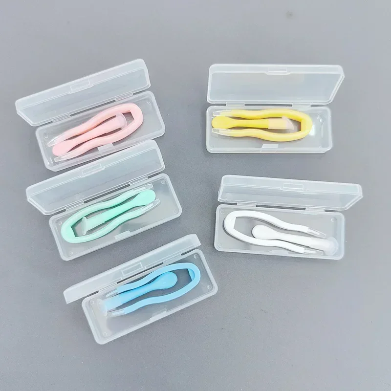 New 1PCS Women Contact Lenses Case Mini  Contact Lenses Tweezers Girl Travel Eyewear Kit Holder Container Accessories