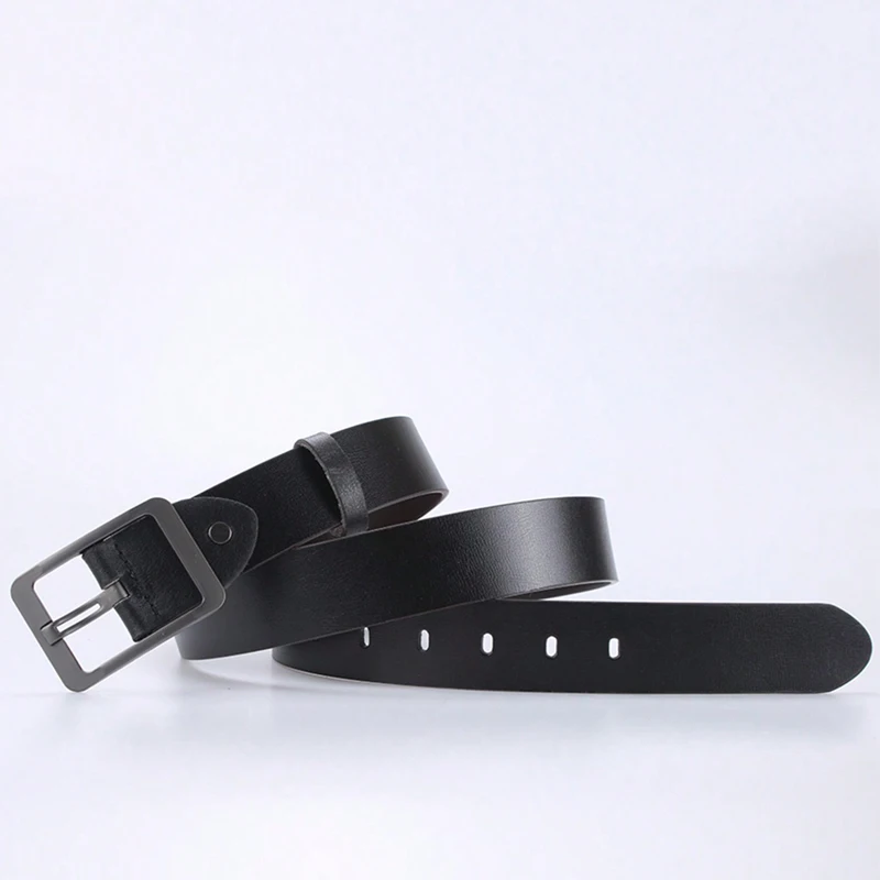 Ремень мужской из ПУ кожи, Модный повседневный дизайнерский пояс для джинсов с роскошной пряжкой с язычком