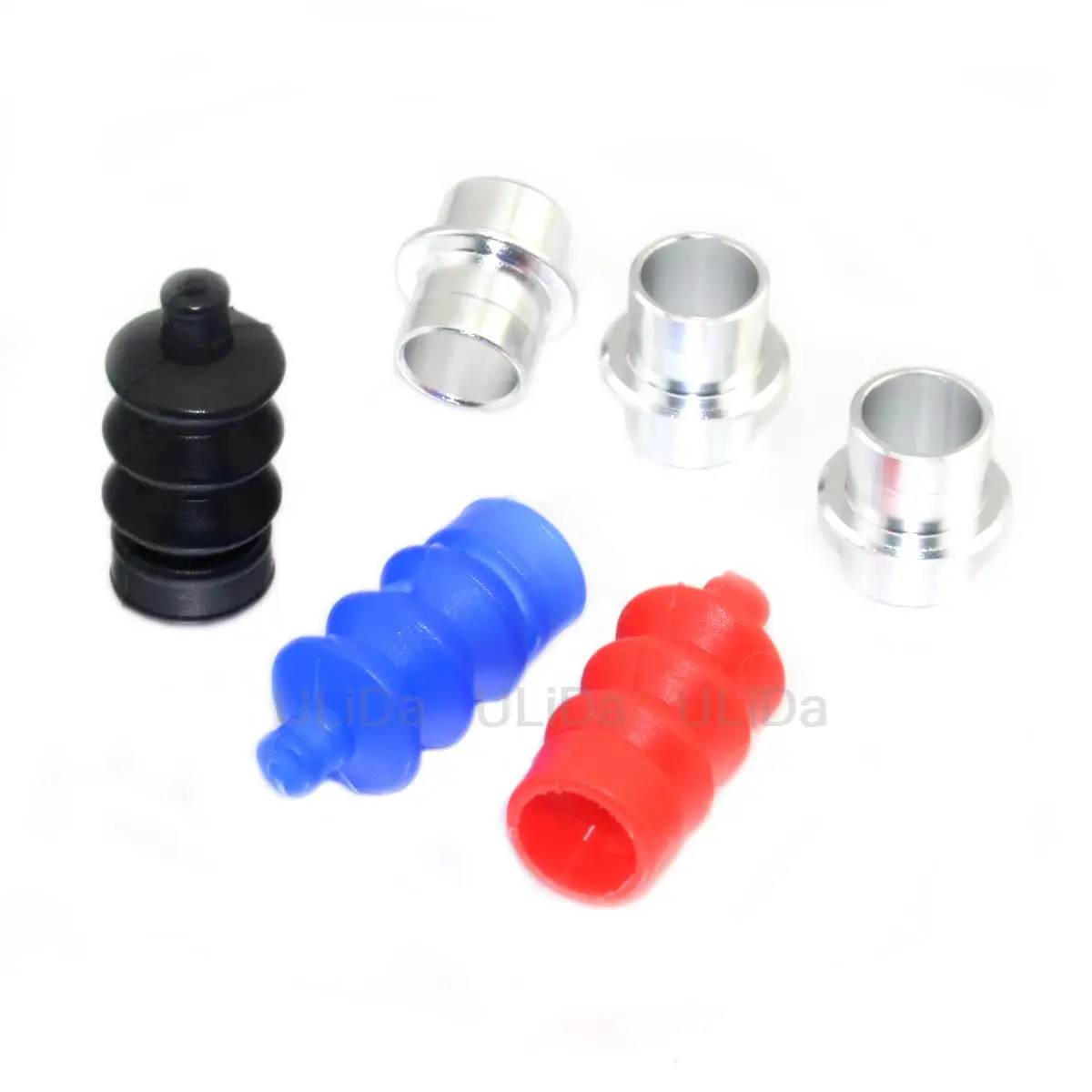 2set RC Boat Waterproof Rubber Seal Rod Boot With CNC Fitting Base Radio Control Hobby Boats Model DIY Spare Parts Bellow