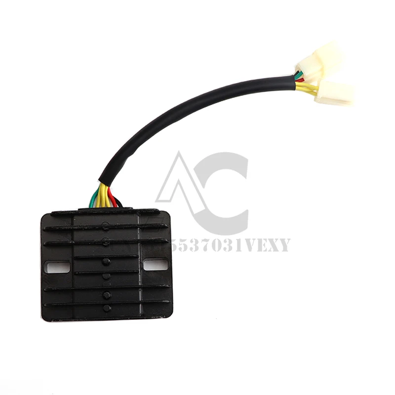 Performance 12V 6 Wires 6 cables DC Black Voltage Regulator Rectifier For GY6 150cc 200cc 250cc ATV Quad Go Kart Motorcycle