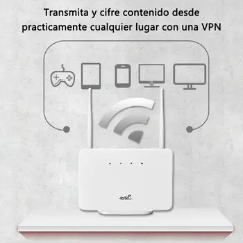 Bezdrátový 4G router 300Mbps LTE modem externí anténa slot pro SIM kartu zástrčka EU pro domácí cestování nebo práci 10 nejlepší prodej 4G LTE router s venkovní anténou - №2