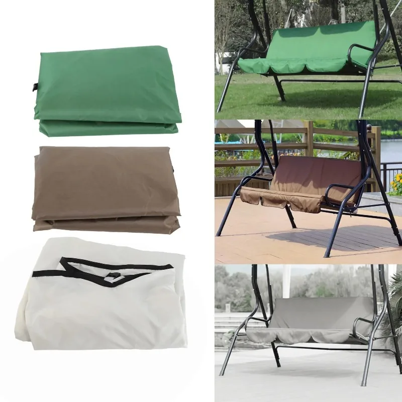 All-Weather Waterproof Swing Seat Cushion Cover, Durable UV Resistant 3-Seater Replacement Cover for Outdoor Garden Patio Swings