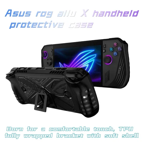 Para consola de juegos Asus ROG ALLY X, varios tipos de TPU, funda protectora suave todo incluido con soporte