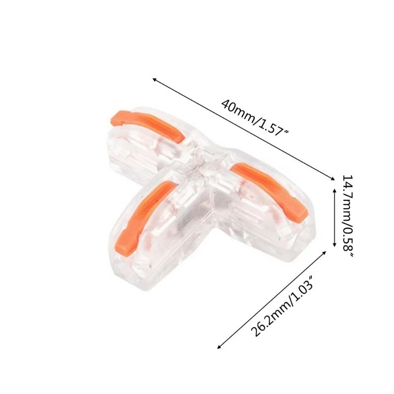 5ASD Трехвопроводные проволочные разъемы Т-типа.