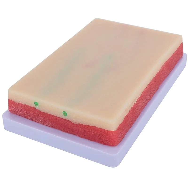 Injection Training Pad Model Silicone Human Skin Suture Training Model Injection Practice Pad