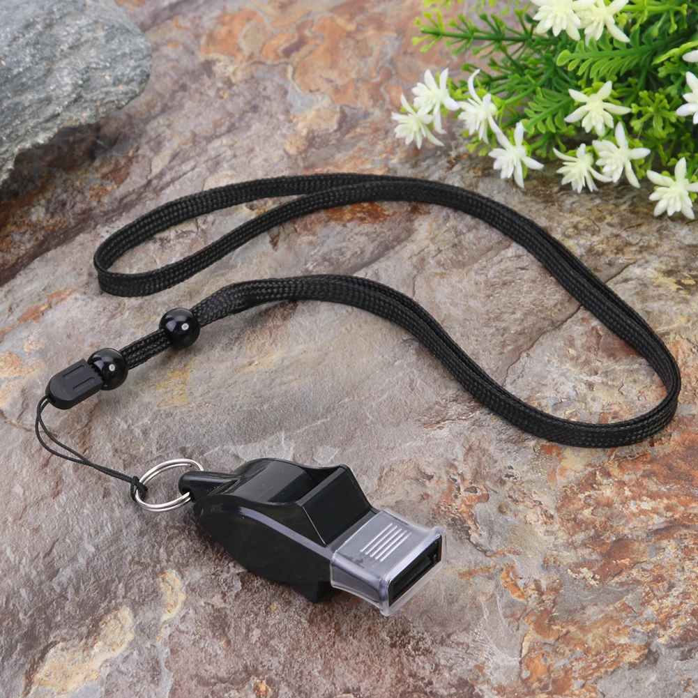 1pc Soccer Basketball Sports Referee Plastic Whistle Outdoor Camp Survival Tool