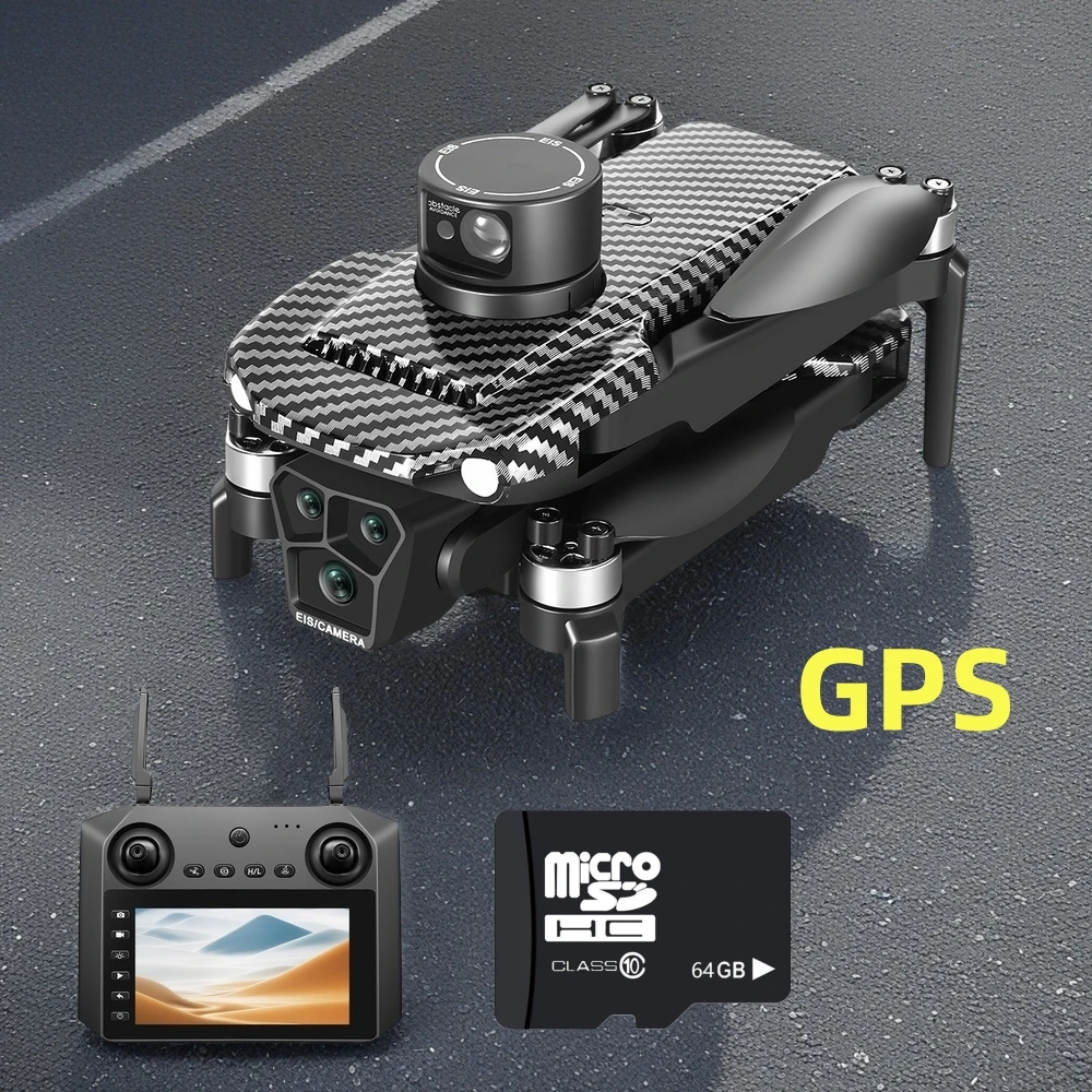 U198 Drone HD Professional Dual  Camera GPS Optical Flow Positioning Obstacle Avoidance Brushless RC Foldable Quadcopter