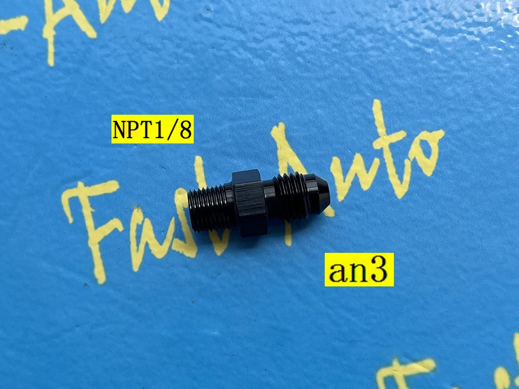 

Male npt1/8 1/8npt npt 1/8 to 3an an3 an 3 male adaptor adapter tpfe brake hose Fitting