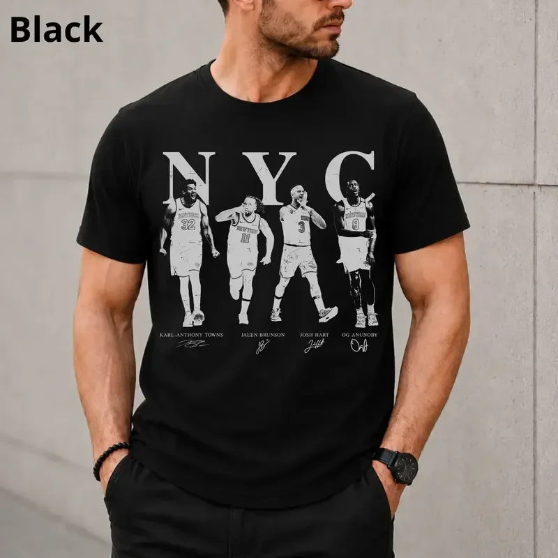 Jalen Brunson Karl Anunoby Josh Hart NYC Basketball Vintage Shirt, New York Basketball Tshirt, NY Knicks Fan Gift