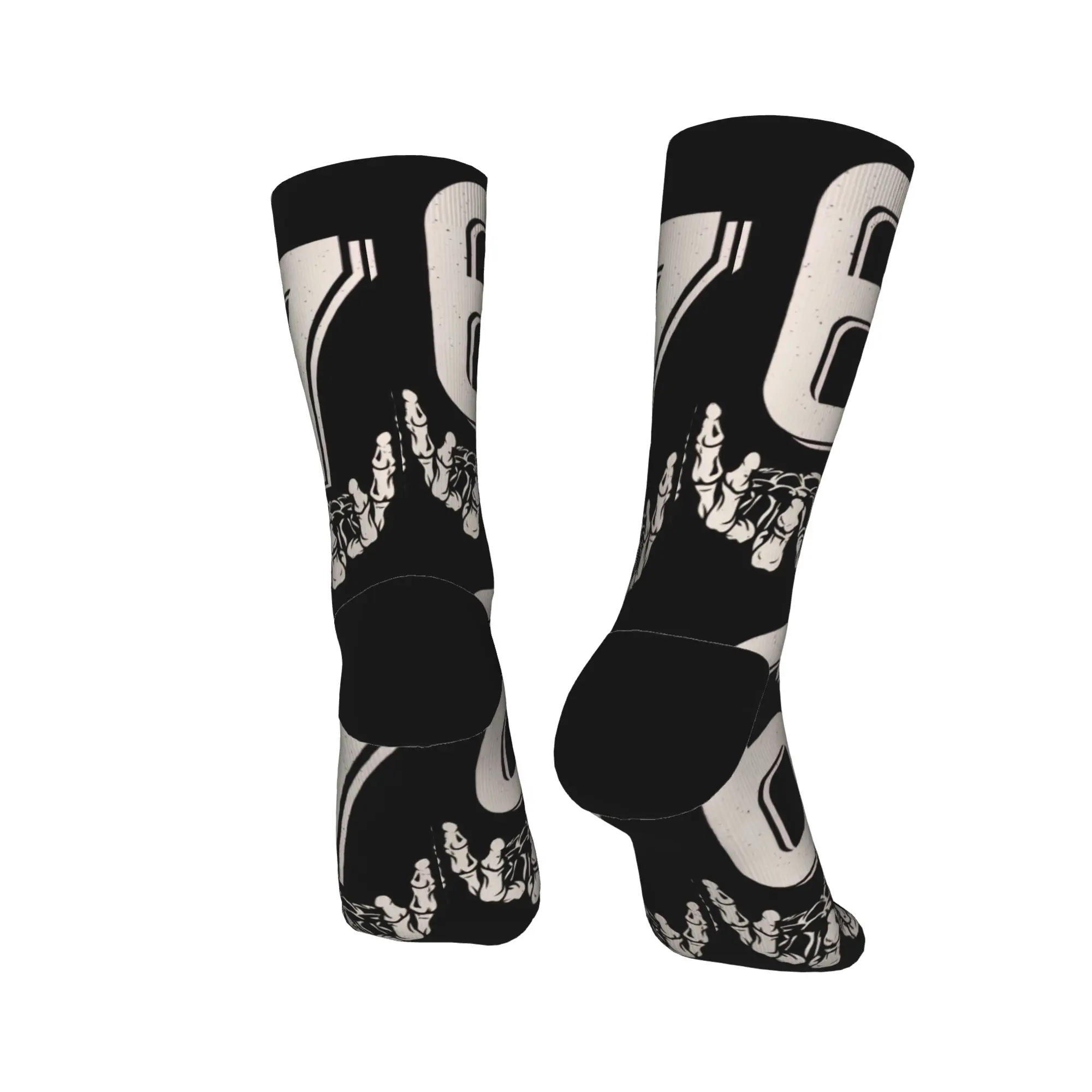 Kaos Kaki Lucu 67 Meme Gen Alpha Slang Skeletal Hands Stoking Musim Dingin Anti Wanita Pria Kaos Kaki Lembut Bernapas Kaos Kaki Lari