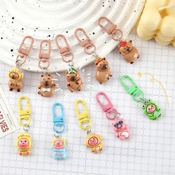 Miniso Cute Disguised Little Beaver Capybara Series Keychain Perfect For Bags & Phone Decor Birthday Gift For Women Men