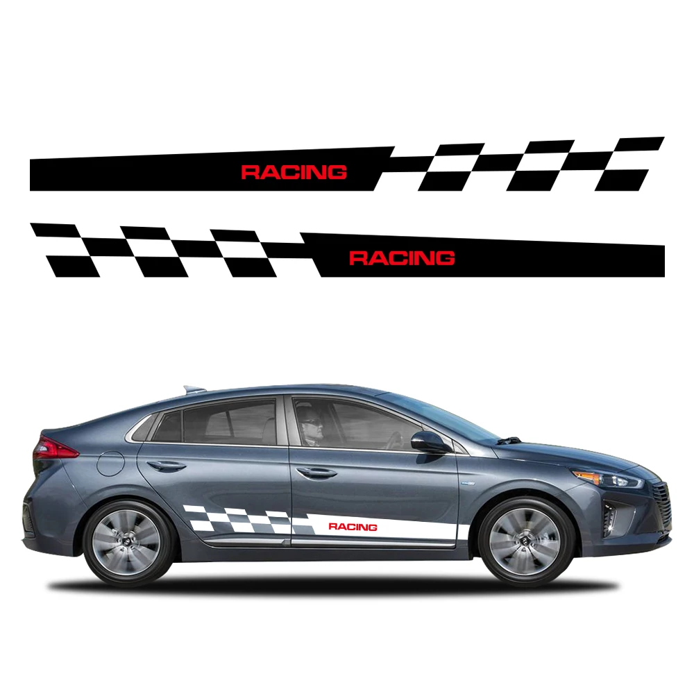 For Hyundai IONIQ Car Stickers Door Side Decals Kit Auto Decoration Waterproof Vinyl Film Car Exterior Tuning  Accessories