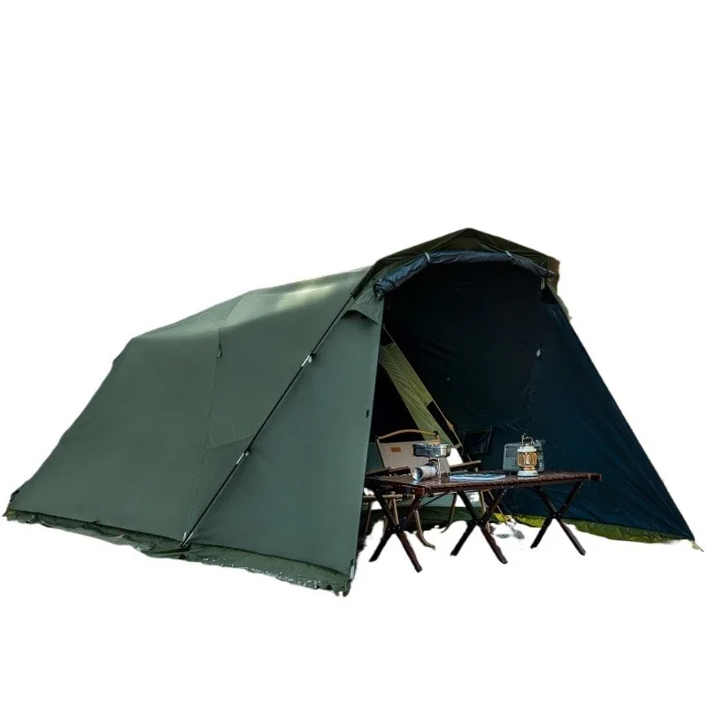 Overnight rainstorm protection portable folding automatic tent