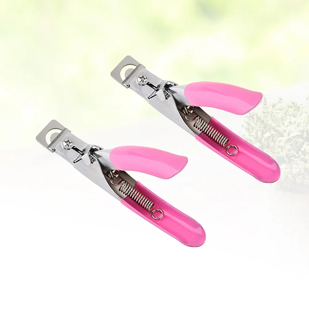 

2 PCS Manicure Clip Tool Nail Clipper Pedicure Scissors Piece Tip Trimmer