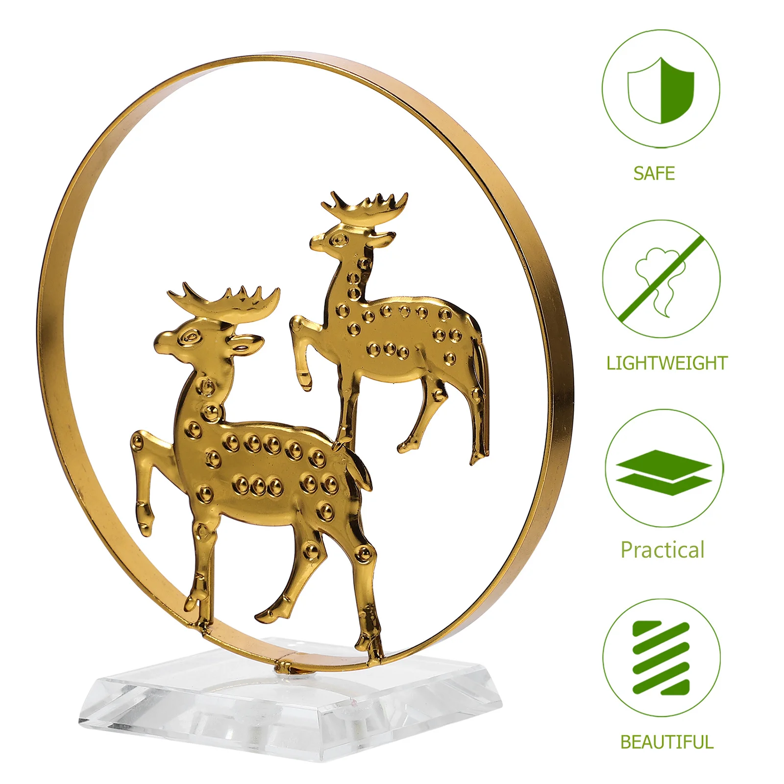 

Elk Shape Table Decor Christmas Tabletop Decoration Farmhouse Theme Mantle Bookshelf Fireplace Christmas Table Decor