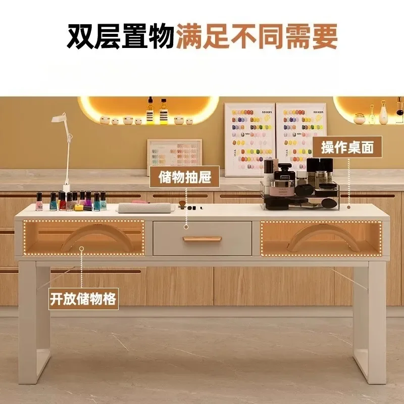 Nail art table Nail art shop special table and chair set storage Japanese manicure operation table