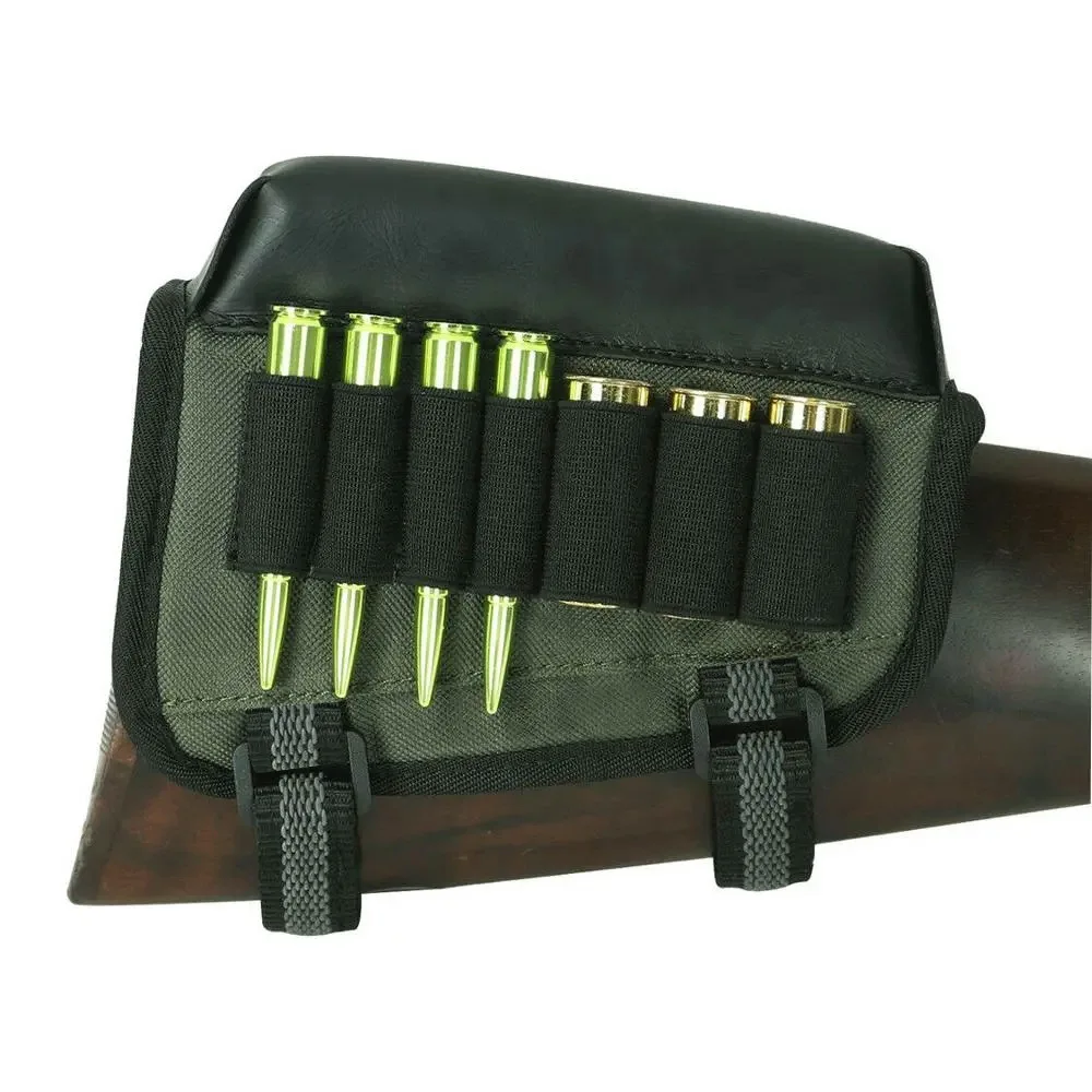 

Adjustable Riser Pad Ammo Cartridges Bag for Airsoft Hunting Rifles Tactical Butt Stock Rifle Cheek Rest Pouch Bullet Holder