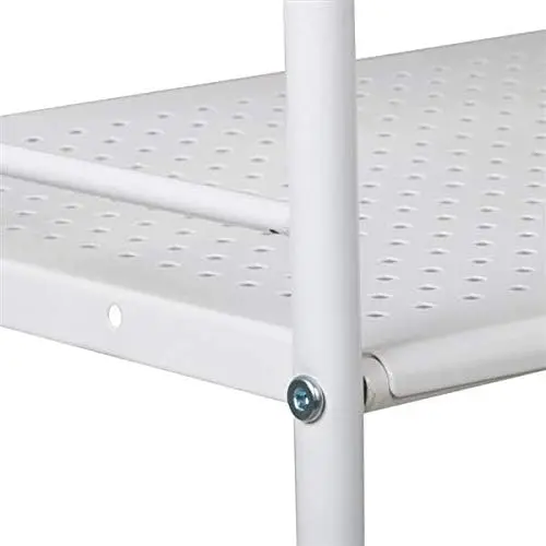 عربة أدوات دوارة متعددة الأغراض معدنية متينة من 3 طبقات، عربة تخزين يدوية، عربة مطبخ مع مقبض وعجلات قفل #5