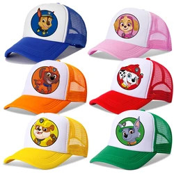 Casquette de baseball Paw Patrol pour enfants, chapeau de dessin animé décontracté, sports de plein air, chapeaux de soleil, casquette à visière réglable, cadeaux d'anniversaire, nouveau