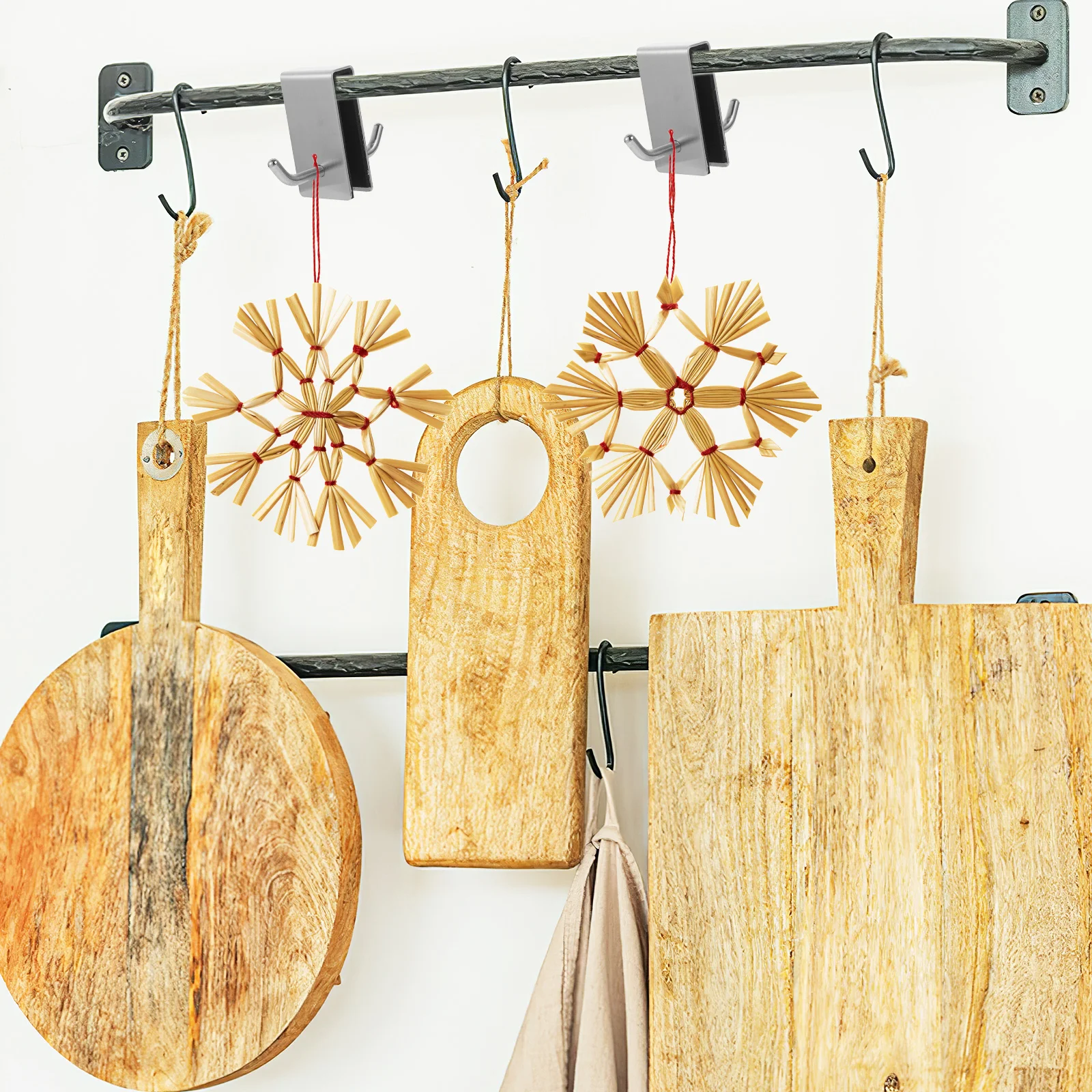 

Heavy Duty Over Cabinet Door Hook Stainless Steel Multi-Use Bathroom Towel Hanger Organizer Strong Suspension Non-Deform Easy