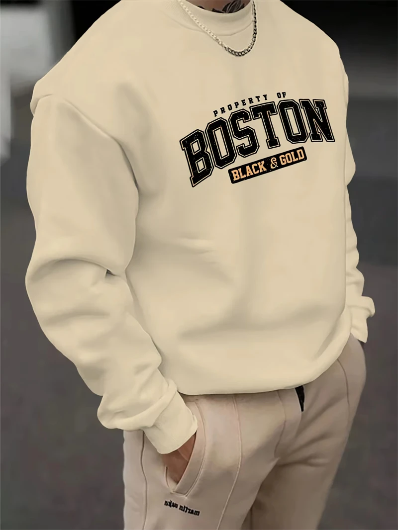Sudaderas con estampado de letras simples para hombre, ropa de calle a la moda, sudaderas con capucha estampadas en 3D, jerséis de Hip Hop de gran tamaño, Tops