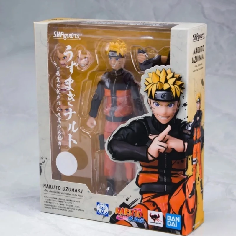 Genuino BANDAI Original Shf Naruto 2,0 figura de acción articulada modelo en caja figura de Anime versión japonesa en Stock coleccionar juguetes