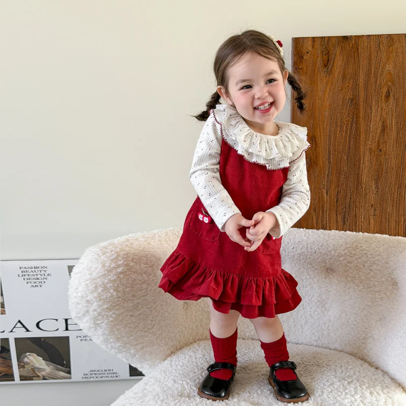 

ZheLi Children's Clothing Girls' Spring Dress2026New children's princess dress, tank top dress, baby girl dress