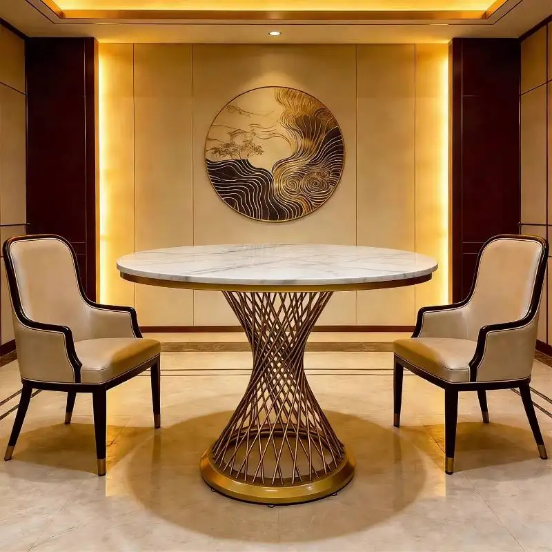 

Modern Design Restaurant Tables Luxury Kitchen Kitchen Round Dinner Table Island Conference Muebles Para Hogar Furniture Home