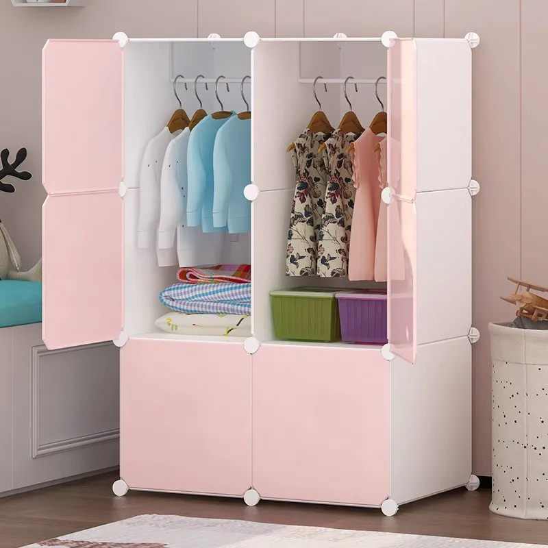 

Plastic Storage Wardrobe Organizer Clothes Bedroom Cabinet Open Living Room Wardrobe Display Guarda Roupa Lounge Suite Furniture