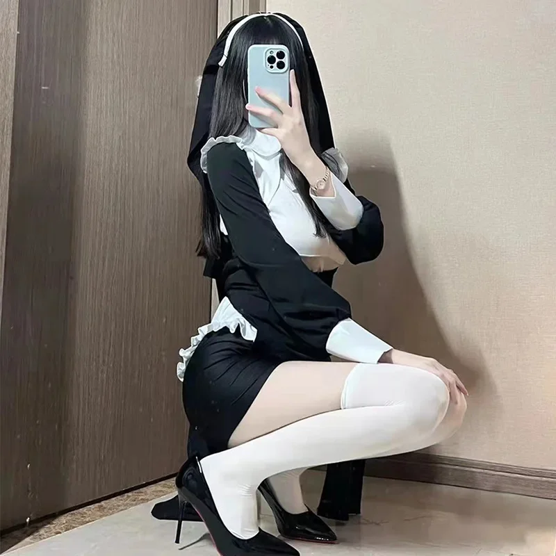 Seksowne anime NUS oryginalny design cosplay chowbie jednolita czarna seksowna sukienka duże rozmiary kostiumy na Halloween dla kobiet ms50.22