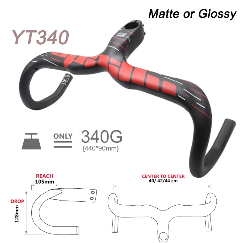

ULLICYC Carbon Fibe MTB Road Bicycle Handlebar Diameter28.1 - 29.5mm length 400/420/440*90/100/110/120mm Bike Accessories