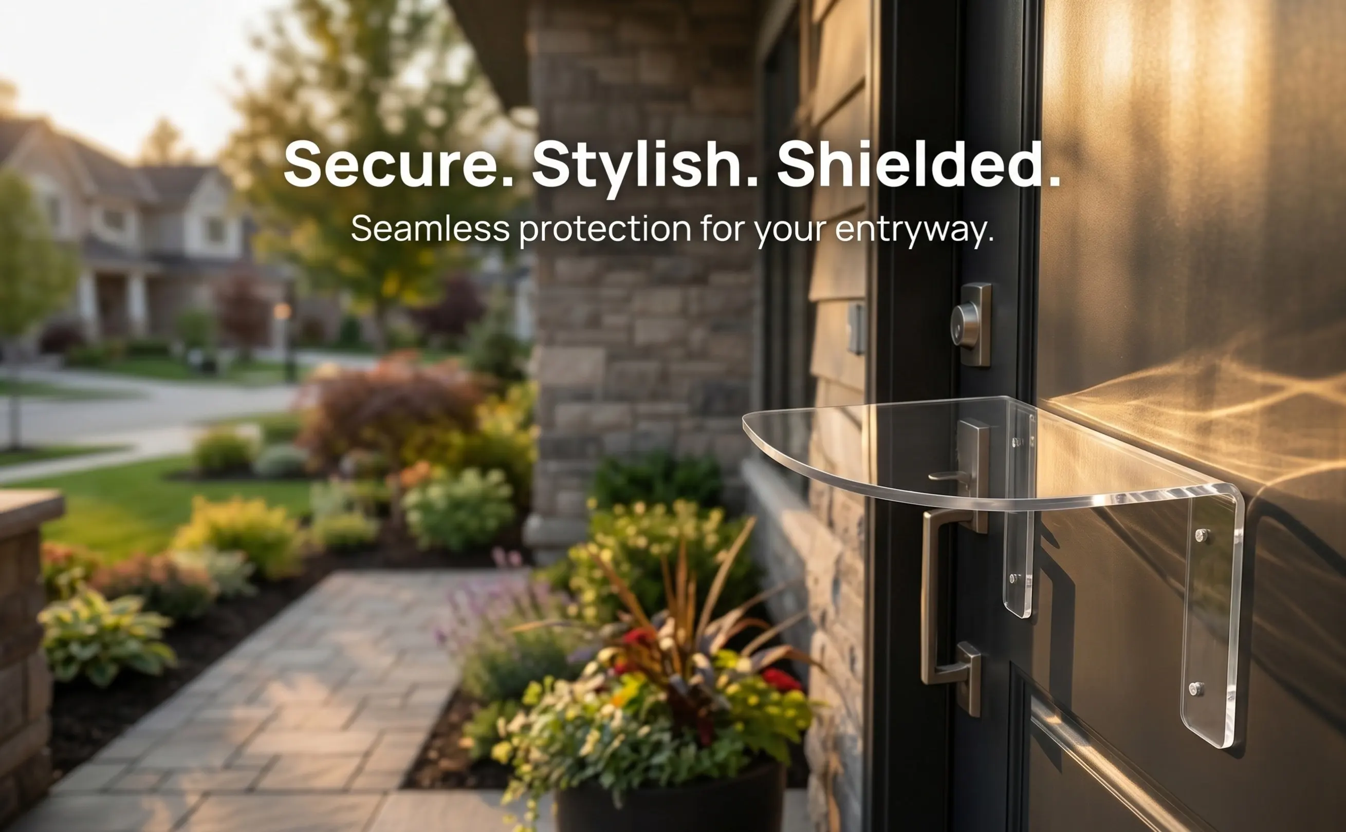 Acrylic Weather Electronic Lock Cover Door Lock Cover For Property Manager Heavy Duty Outdoor Rainproof