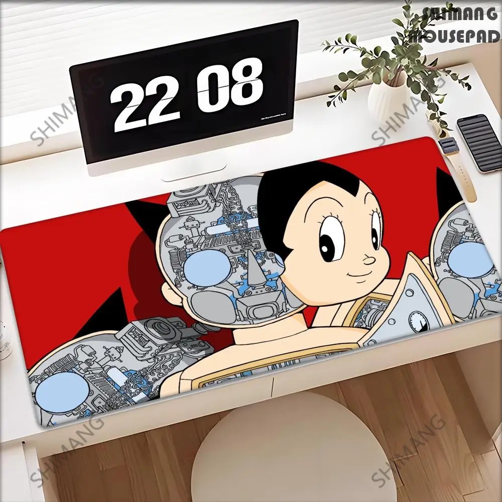 

Astro Boy Anime Mouse Pad Desk Mouse Pad Cute HD Desk Pad Extended Gaming Keyboard Mats Large 100x50cm XXL Gamer Mousepad