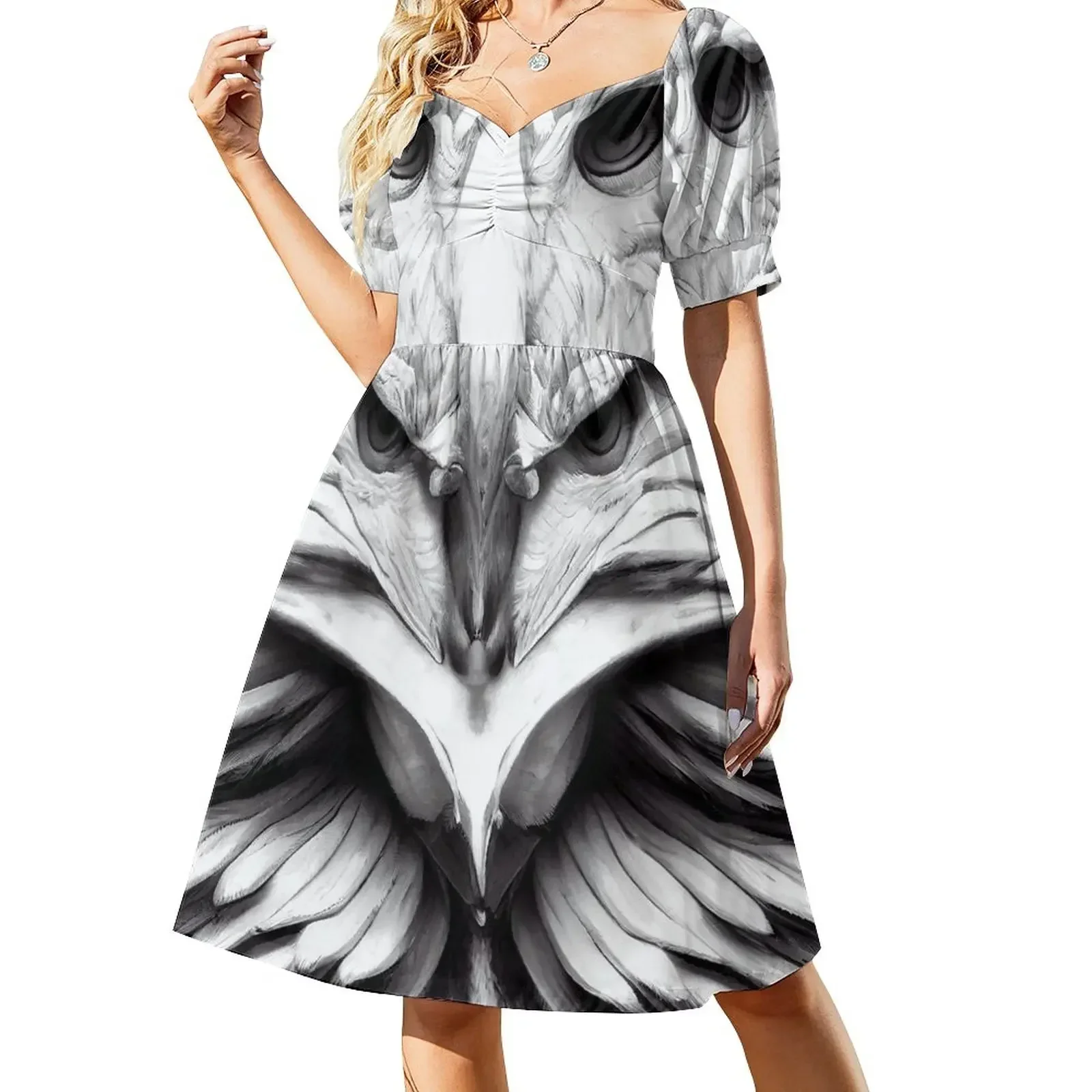 

Spirit animal : Eagle 11 Short-Sleeved Dress women's evening dresses 2025 Women's long dress Dress