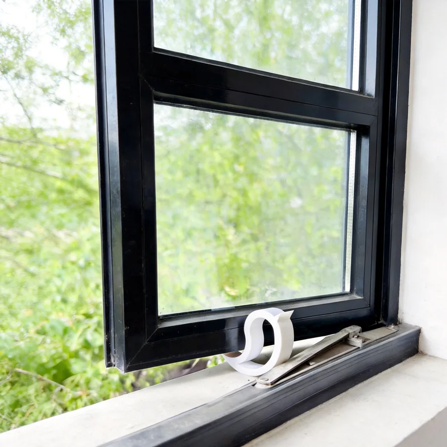 3D Printing Door Window Stopper | Sturdy Plastic Anti-Collision Bumper, Ventilation & Privacy, Bedroom Essential