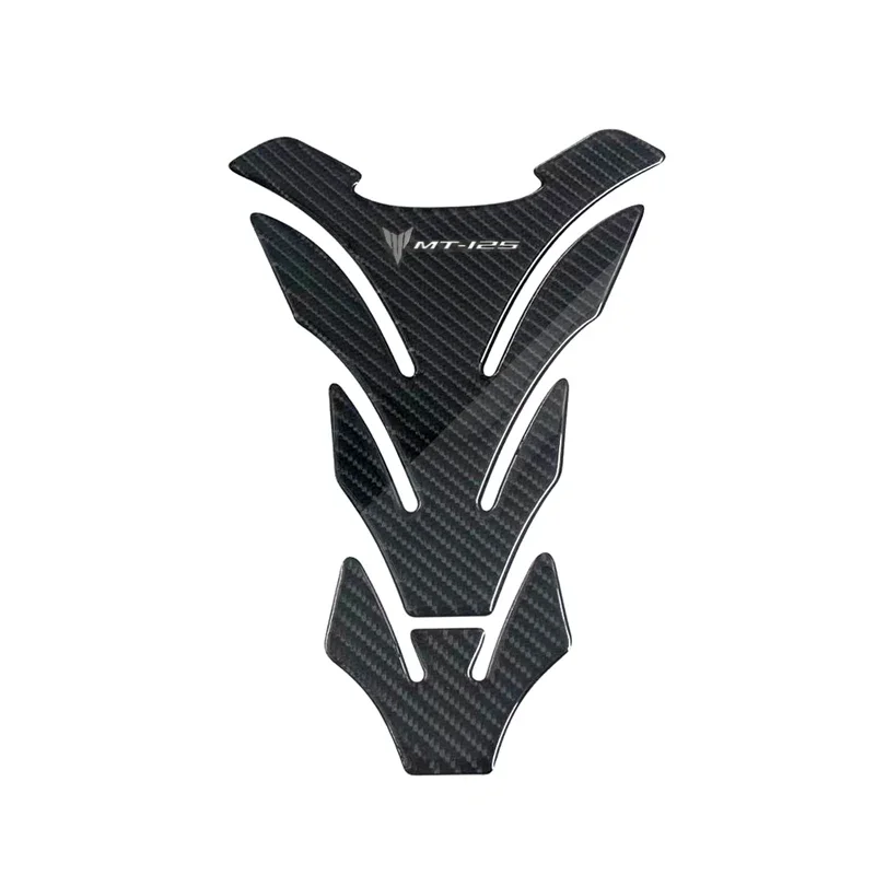 3D Carbon Fiber Motorcycle Fuel Tank Pad Cover Protector Decal Stickers For MT125 MT 125 MT-125