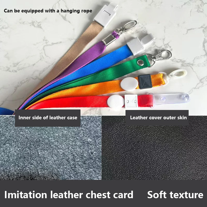 Retractable ID Tag Working Permit Case Cover Badge Holder Staff Work Pass Access Work Card Holder Cover Sleeve Badge Protector