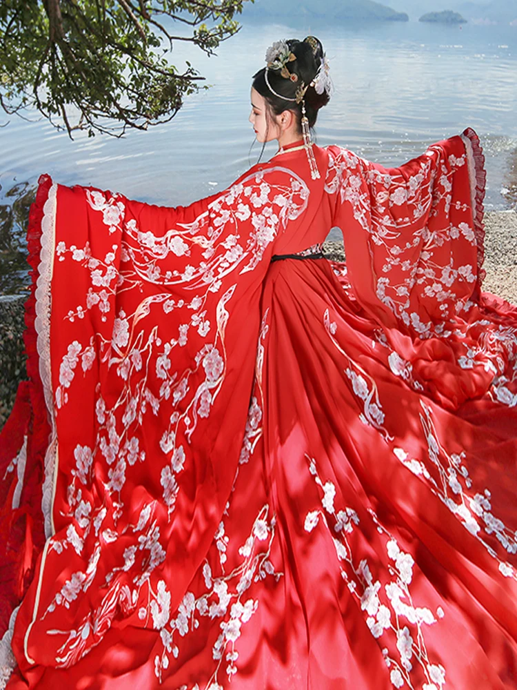 

Xianli Xiaozhu Twelves Flower Spirits, оригинальная вышивка бисером, женская простая юбка Hanfu с цветочным принтом, прочная юбка