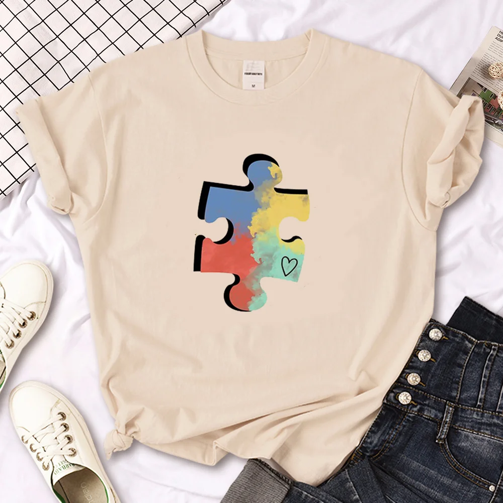 

Autism t-shirts women harajuku summer t-shirts girl streetwear clothing