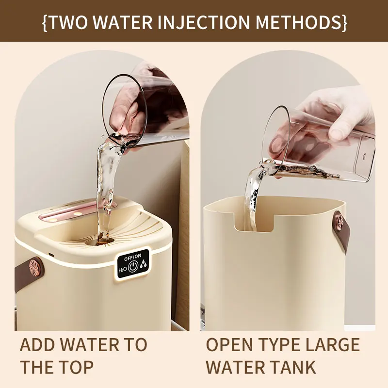 Three Nozzle Desktop Humidifier With Night Light 2L Large Capacity 5 Gears Adjustment Mist Humidification Water Purification