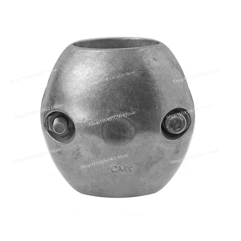 CMX07 1.5' Shaft Zinc Anode for Boat Tail Propeller | Streamlined Collar Saltwater Corrosion Protection | Extra Alloy Fastener