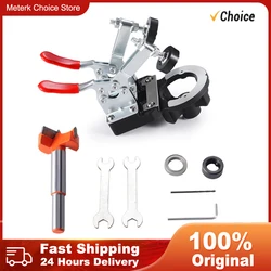 Hinge Boring Jig Cabinet Door Opener Woodworking Hole Drilling Guide Locator Fixture Aluminum Alloy Hole Opener Template