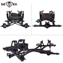 1/10 Scale CNC Metal Chassis Kit for RC Crawler Car SCX10 II III Pro CAPRA TRX4 Twin I-Beam 2WD Pre-Runner Upgrade DIY Parts