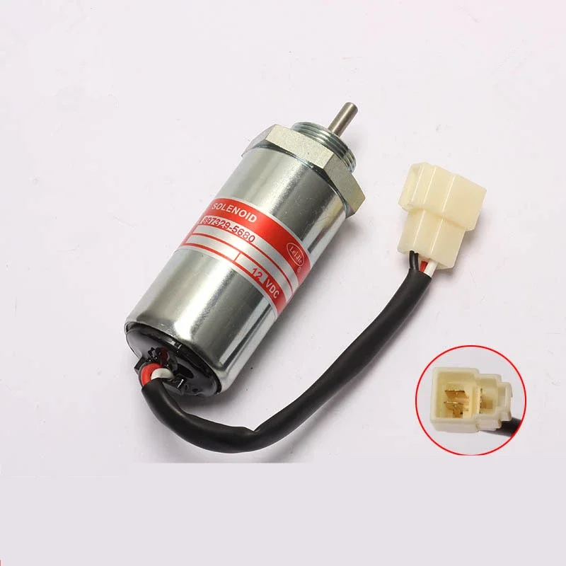 Suitable for Hitachi Excavator EX55 60 70 897329-5680 Case 75 flameout solenoid valve switch