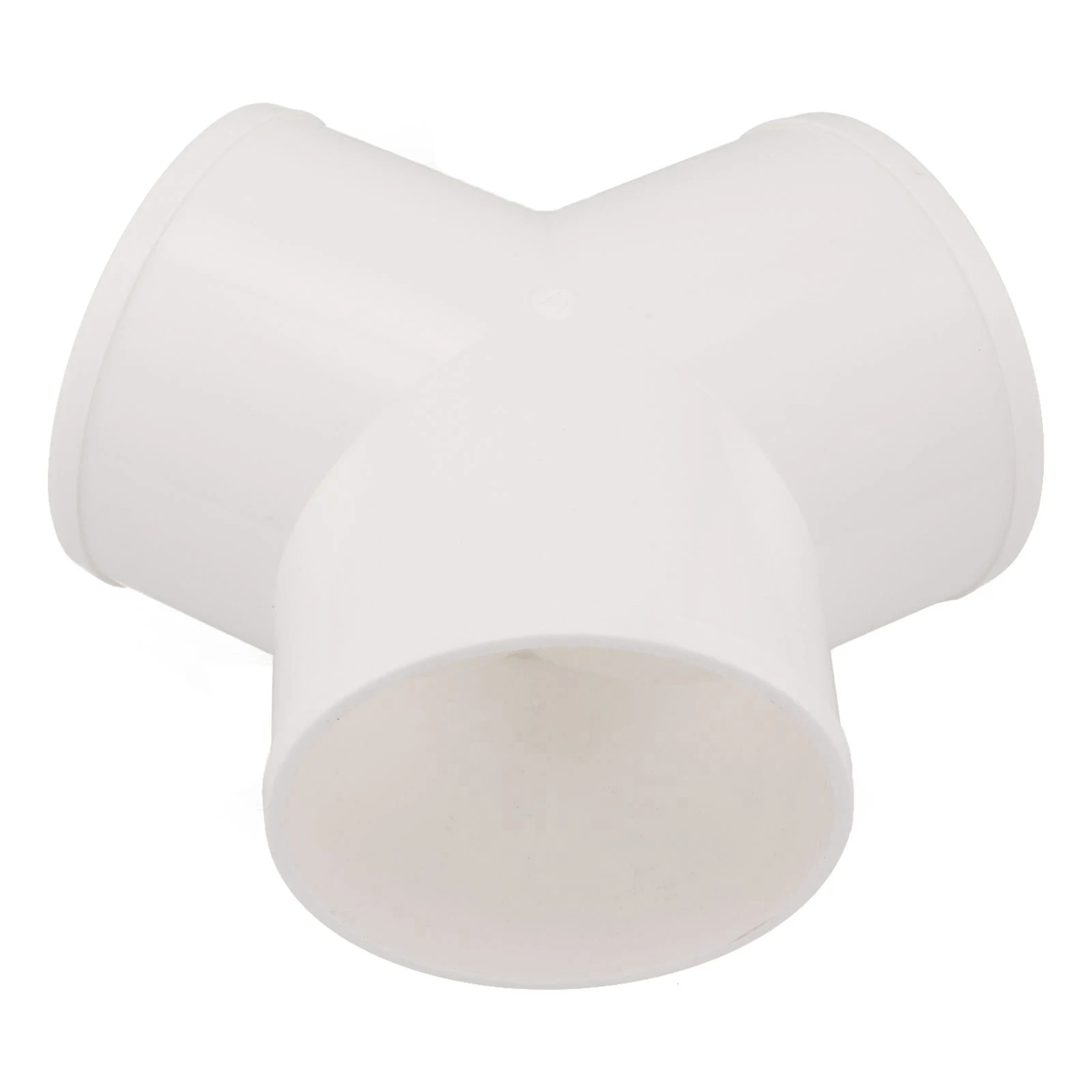 200mm/7.9in PVC Y Shape Ducting Splitter High-quality PVC Material Solid Plastic Ducting Versatile Compatibility Airtight Fit