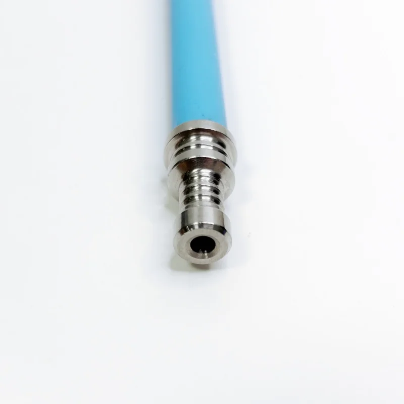 قطعة واحدة من قطعة الفولاذ المقاوم للصدأ 510 مع ملحق مفصل من القش على شكل خطوة لولبية #6