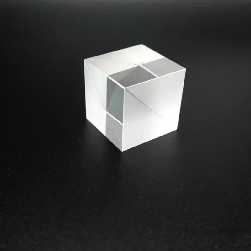 Beam Spliter 50 mm High-precision Optical Glass Prism Splitting  Cube Splitting Ratio 50%：50%