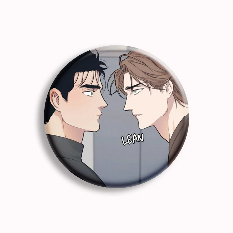 Full Volume Korean Manhwa Soft Button Pin Bl Comic Boyslove Manga Anime Brooch Badge Bag Accessories Fans Collect Friends Gifts